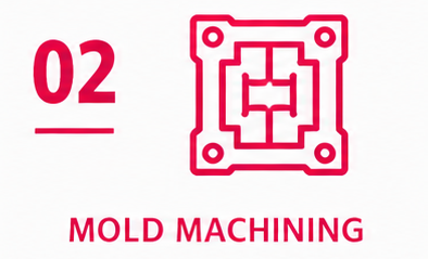 Precision machining and mold assembly with strict accuracy control.